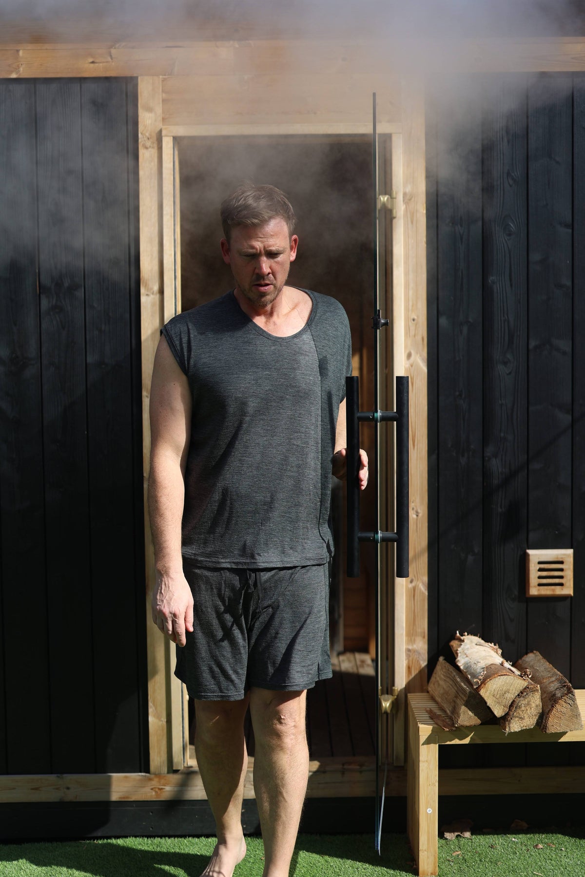 Men's Merino Wool Sauna Shorts by Saunamekko