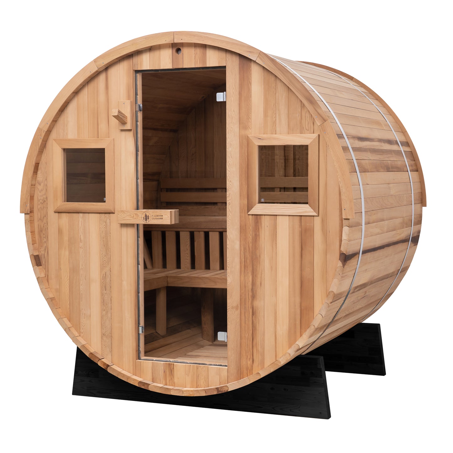 Extra-Wide Barrel Sauna - 6 Person