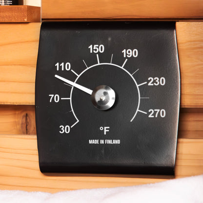 Black Sauna Thermometer
