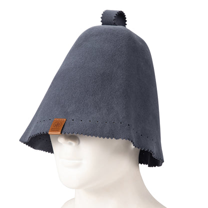 Luxury Merino Wool Sauna Hat - Grey