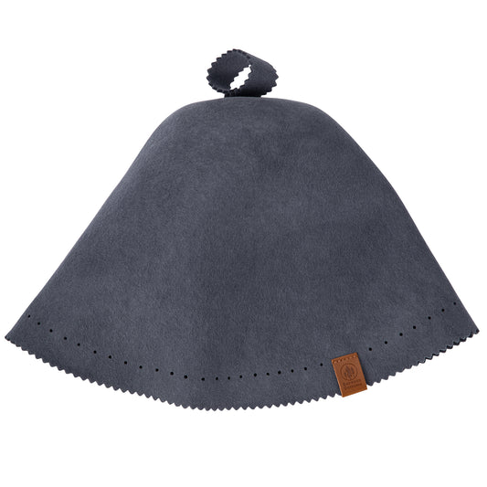 Luxury Merino Wool Sauna Hat - Grey