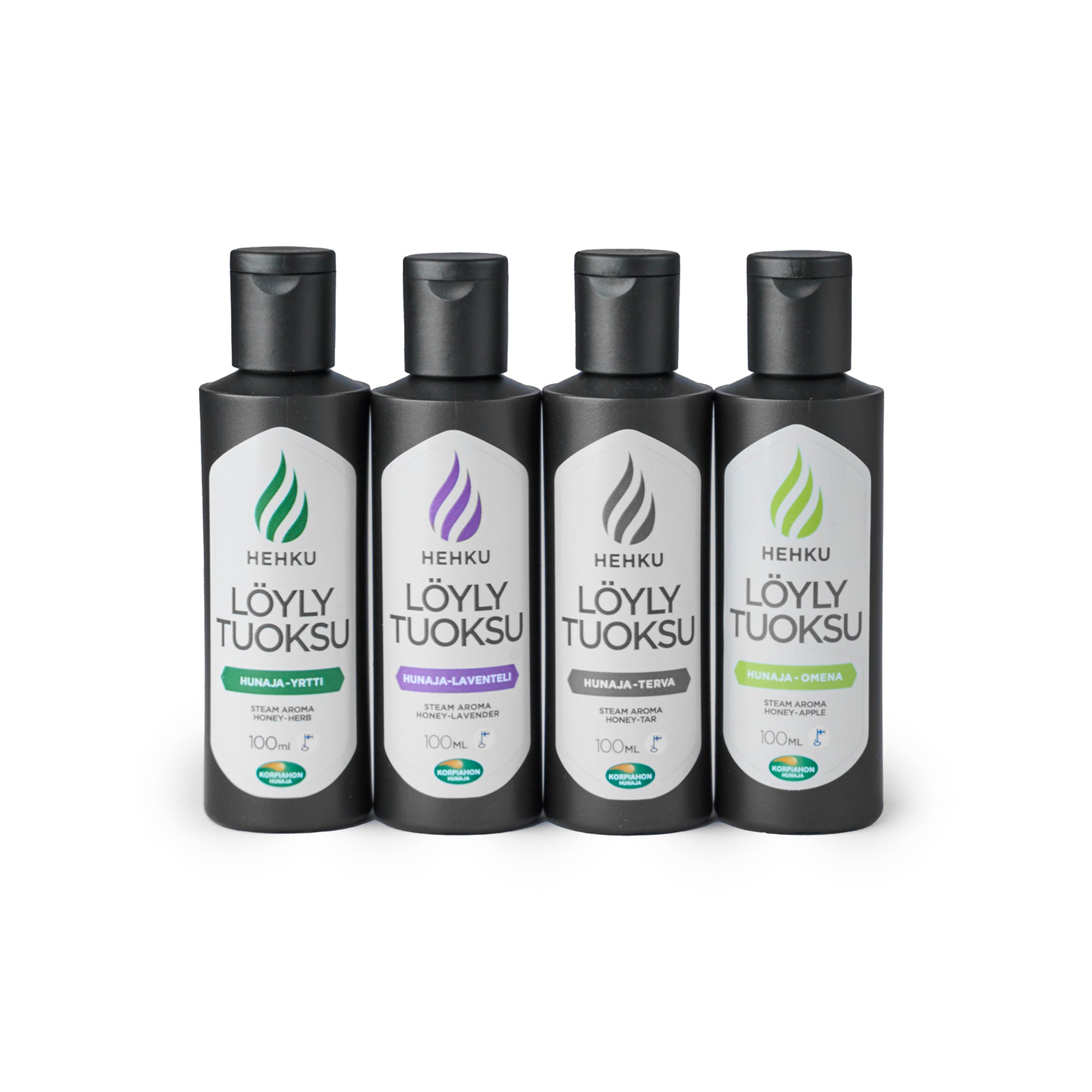 Hehku Honey Sauna Essence Set of 4 | Apple, Tar, Lavender, Herb