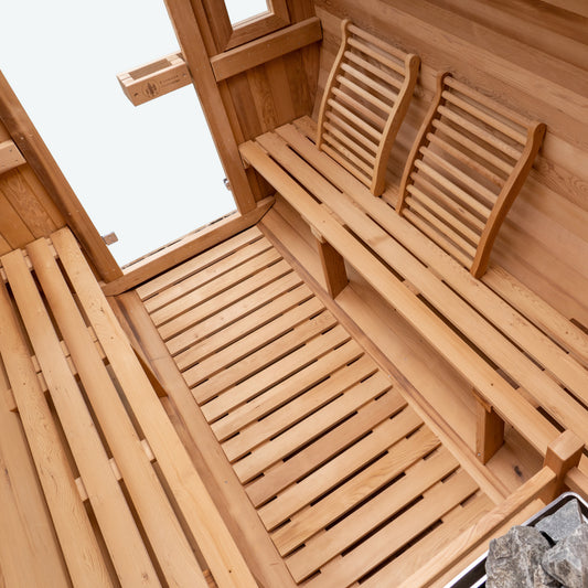 Flat Floor - Barrel Sauna - 6 Person