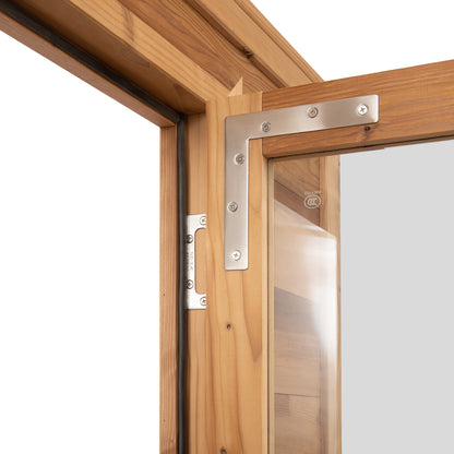Hemlock Full Glass Sauna Door - 71.6" X 28.5"