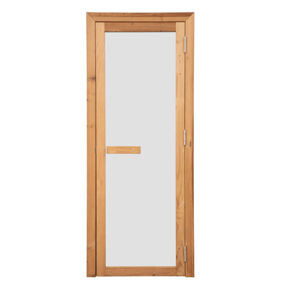 Hemlock Full Glass Sauna Door - 71.6" X 28.5"