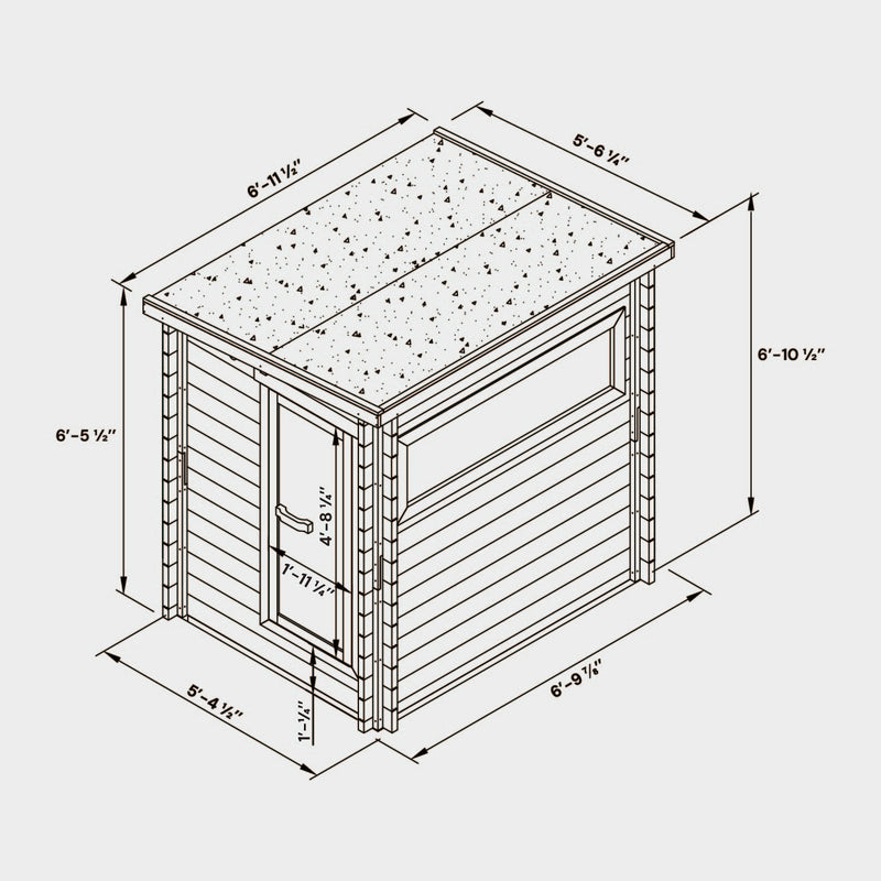Cove Outdoor Sauna - 3 Person
