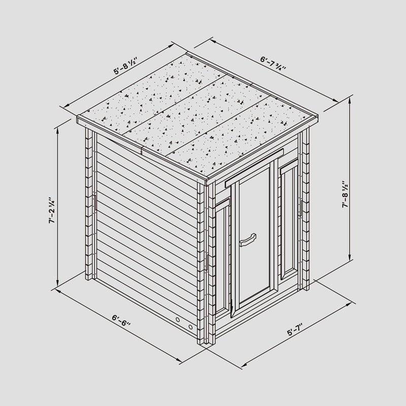 Cabin Outdoor Sauna - 4 Person