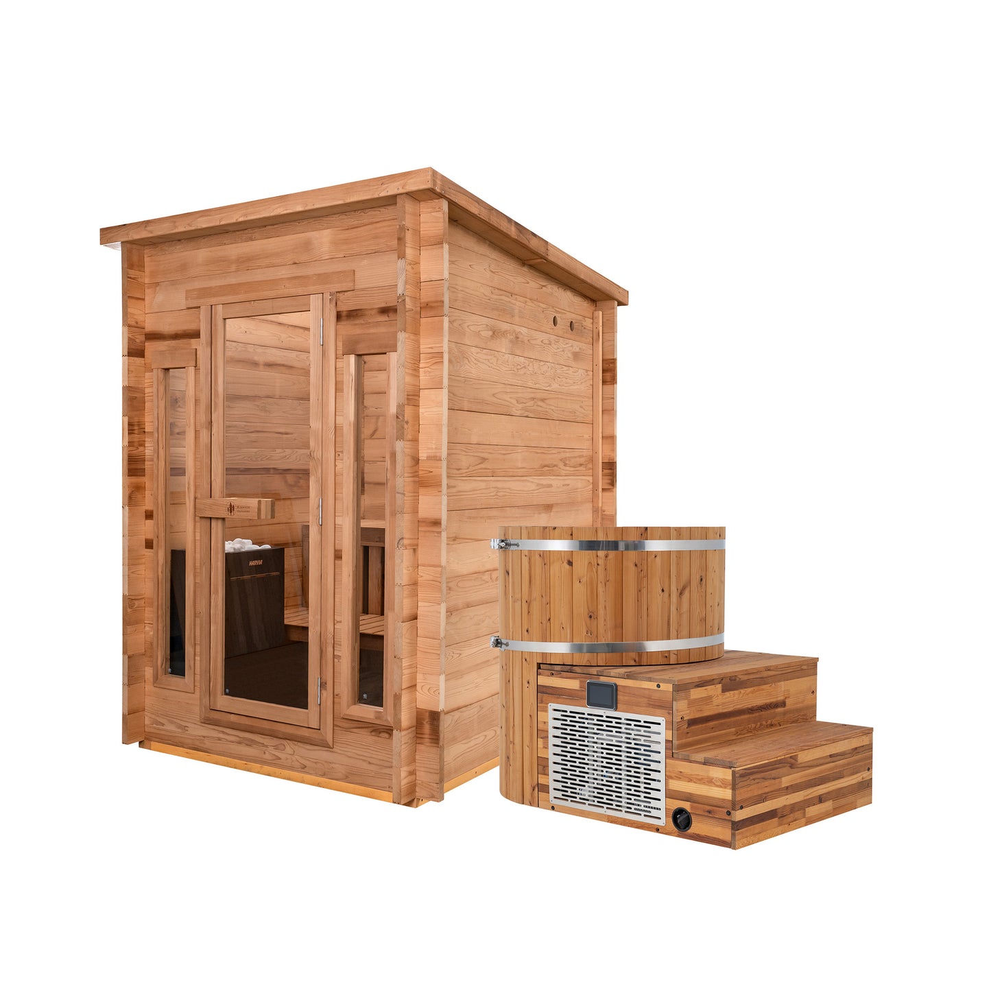 Cabin Outdoor Sauna x Alaskan All-In-One Cold Plunge