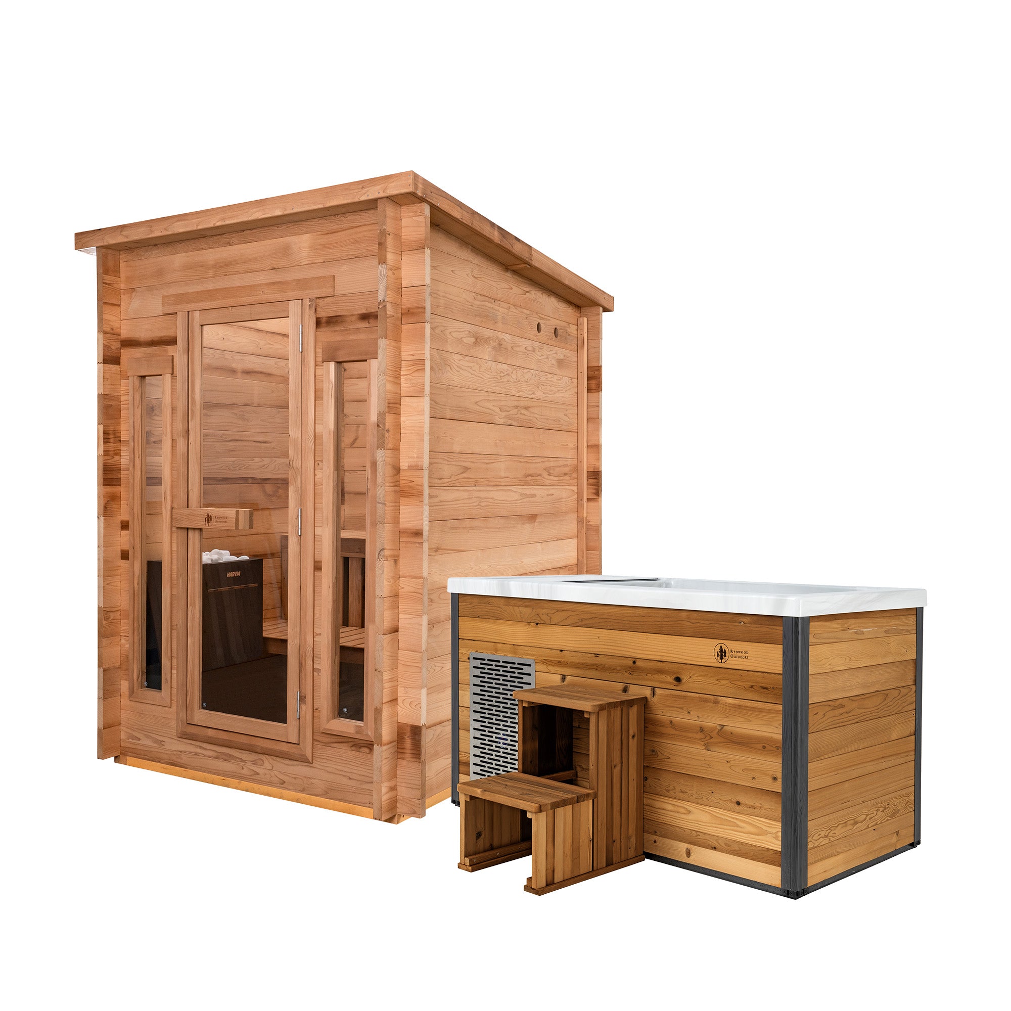 Cabin Sauna x Denali Cold Plunge | Redwood Outdoors | USA's #1
