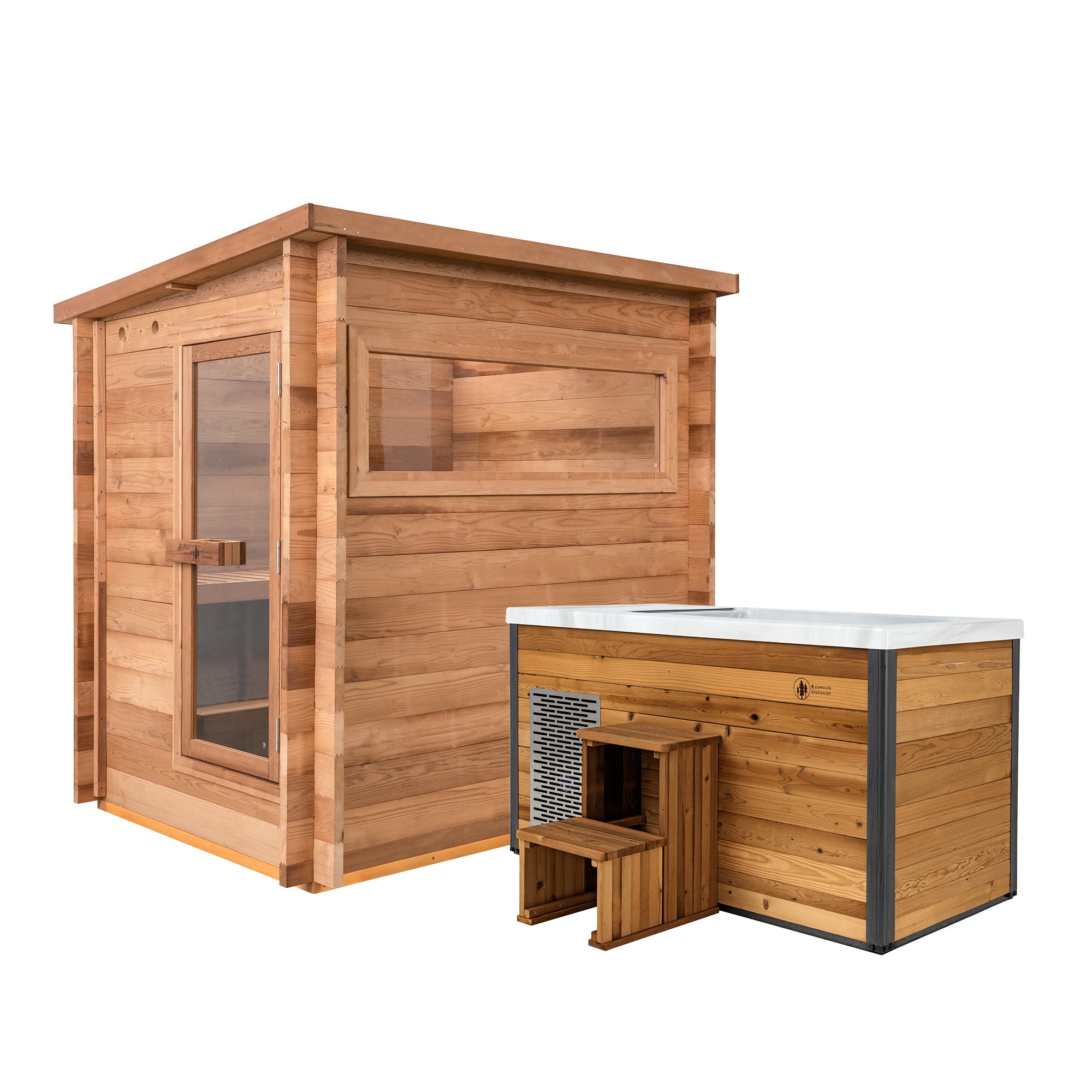 Redwood Outdoors Cove Sauna x Denali Cold Plunge - Thumbnail 3