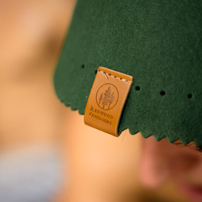 Luxury Merino Wool Sauna Hat - Green