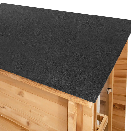 Asphalt Roll Roofing – Cabin Outdoor Sauna