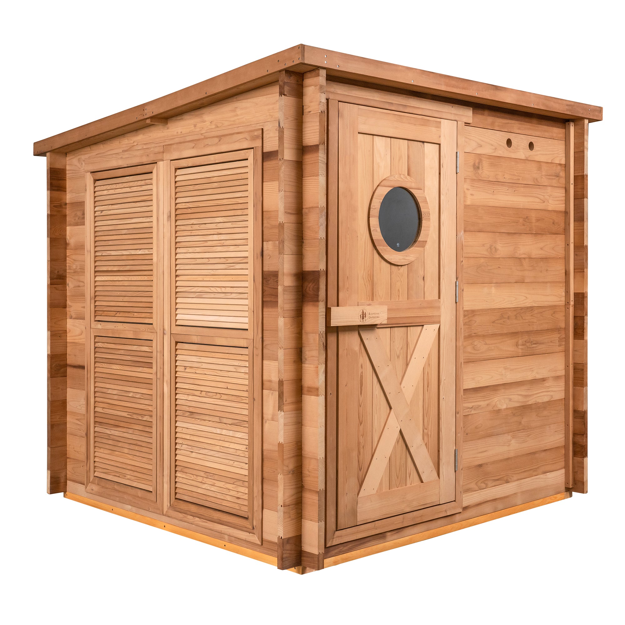 Sauna Privacy Panels for Garden Sauna (Set of 2) | Redwood Outdoors