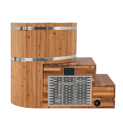 Summit Outdoor Sauna in Cedar x Alaskan All-In-One Cold Plunge