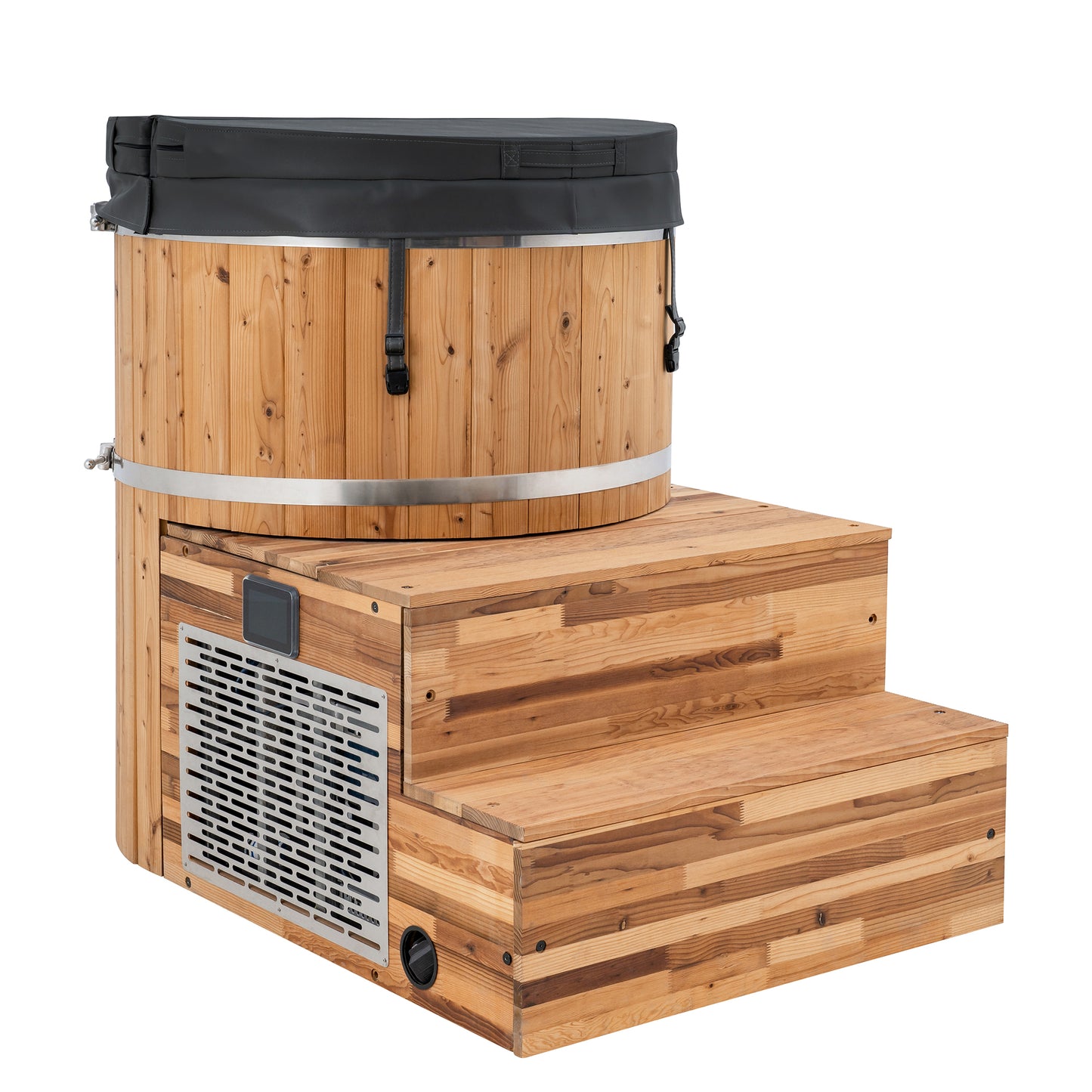 Summit Outdoor Sauna in Cedar x Alaskan All-In-One Cold Plunge