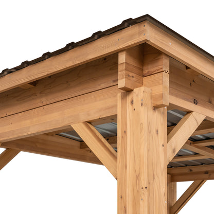 Heat-Treated Hemlock Gazebo 6' x 7'