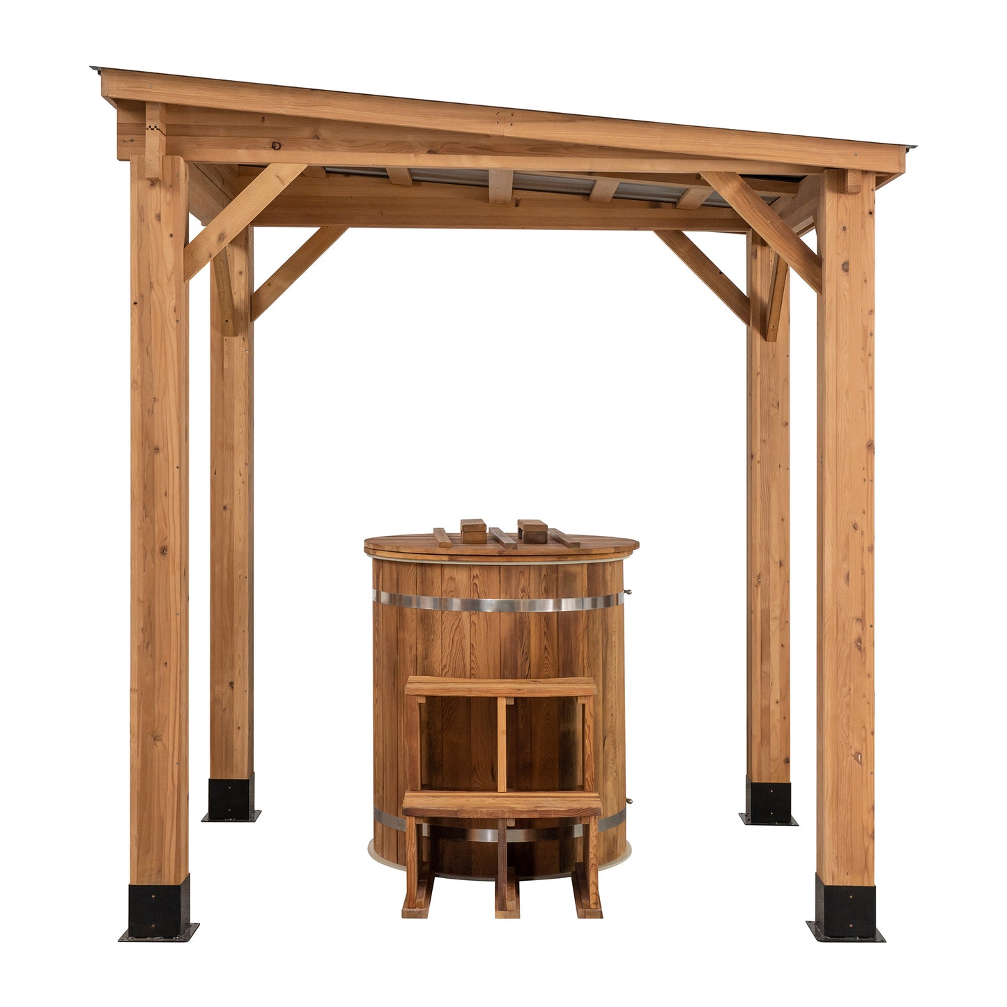 Heat-Treated Hemlock Gazebo 6' x 7'