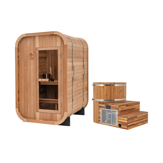 Duo Outdoor Sauna x Alaskan All-In-One Cold Plunge