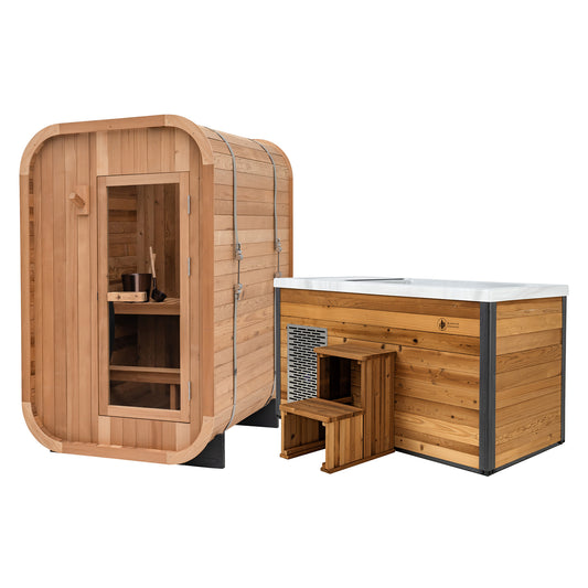 Duo Outdoor Sauna x Denali Cold Plunge