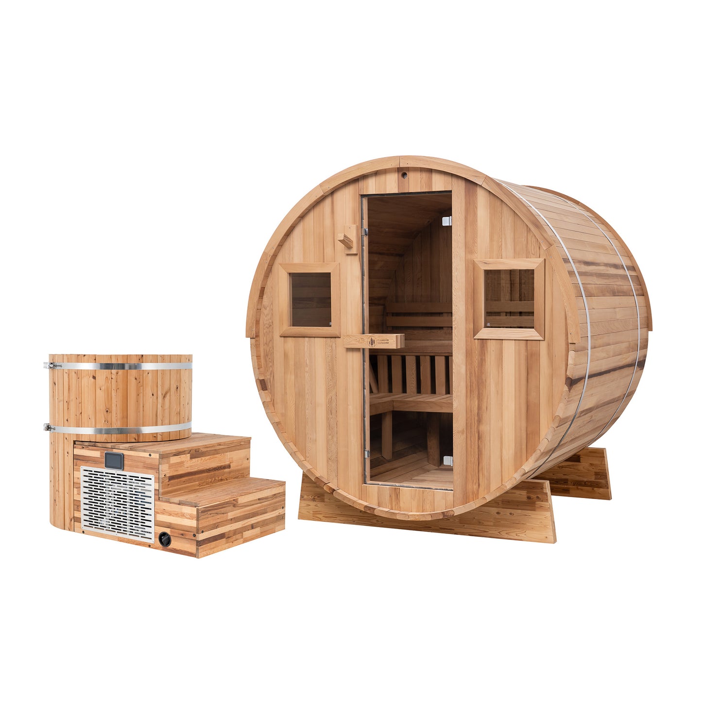 Extra-Wide Sauna x Alaskan All-In-One Cold Plunge