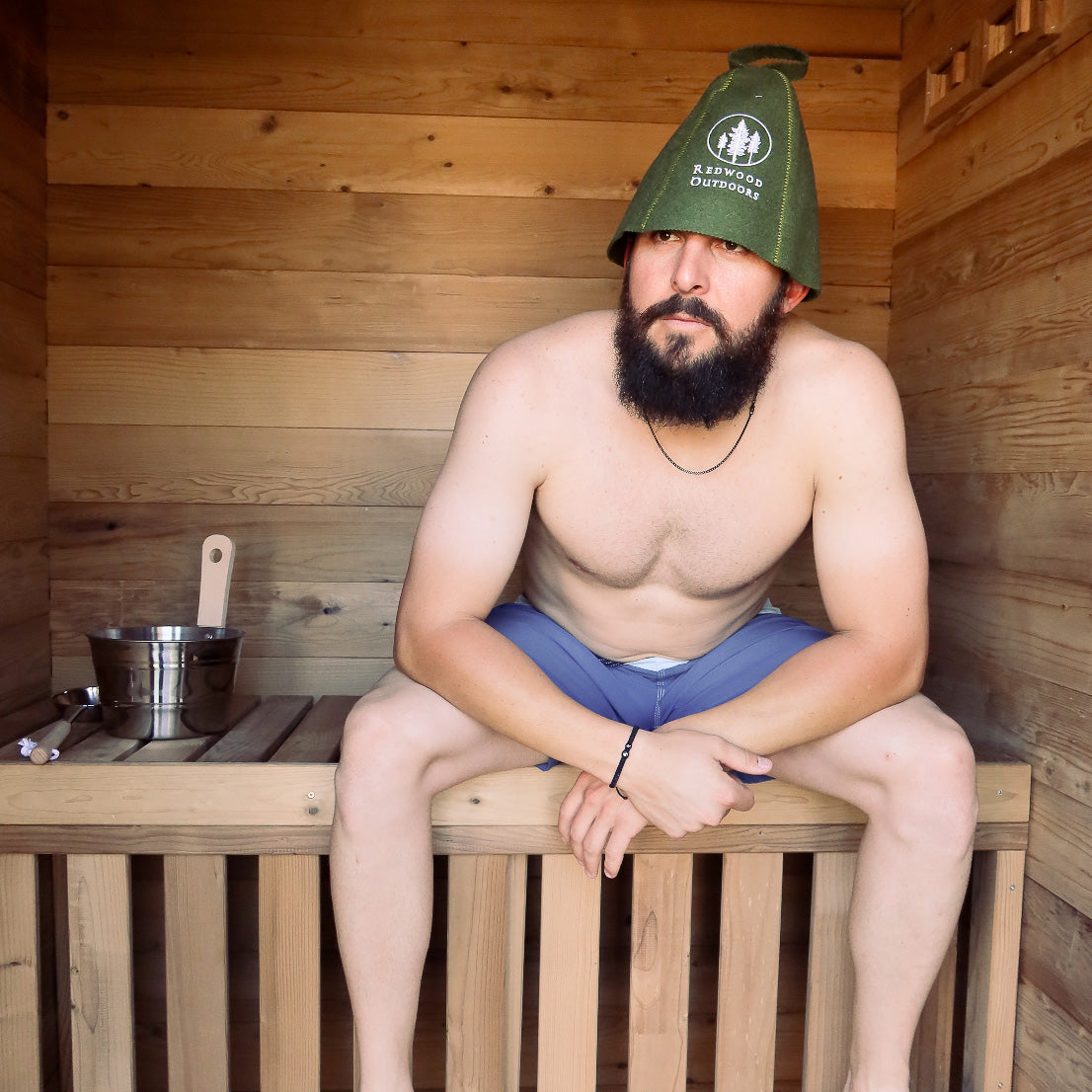 Traditional Felt Sauna Hat | Redwood Outdoors