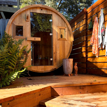 Barrel Outdoor Sauna - 6 Person