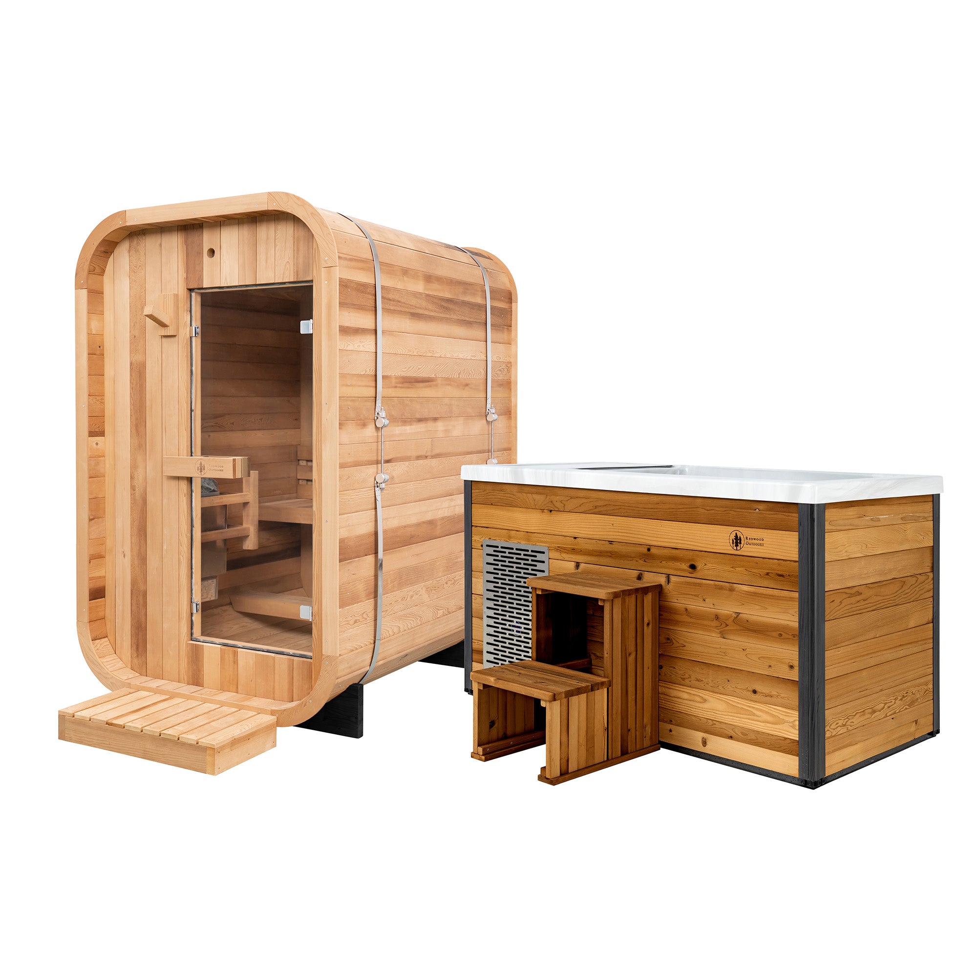 Duo Sauna x Denali Cold Plunge | Redwood Outdoors | USA's #1