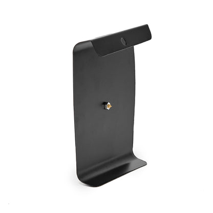 Black thermometer with temperature markings back view