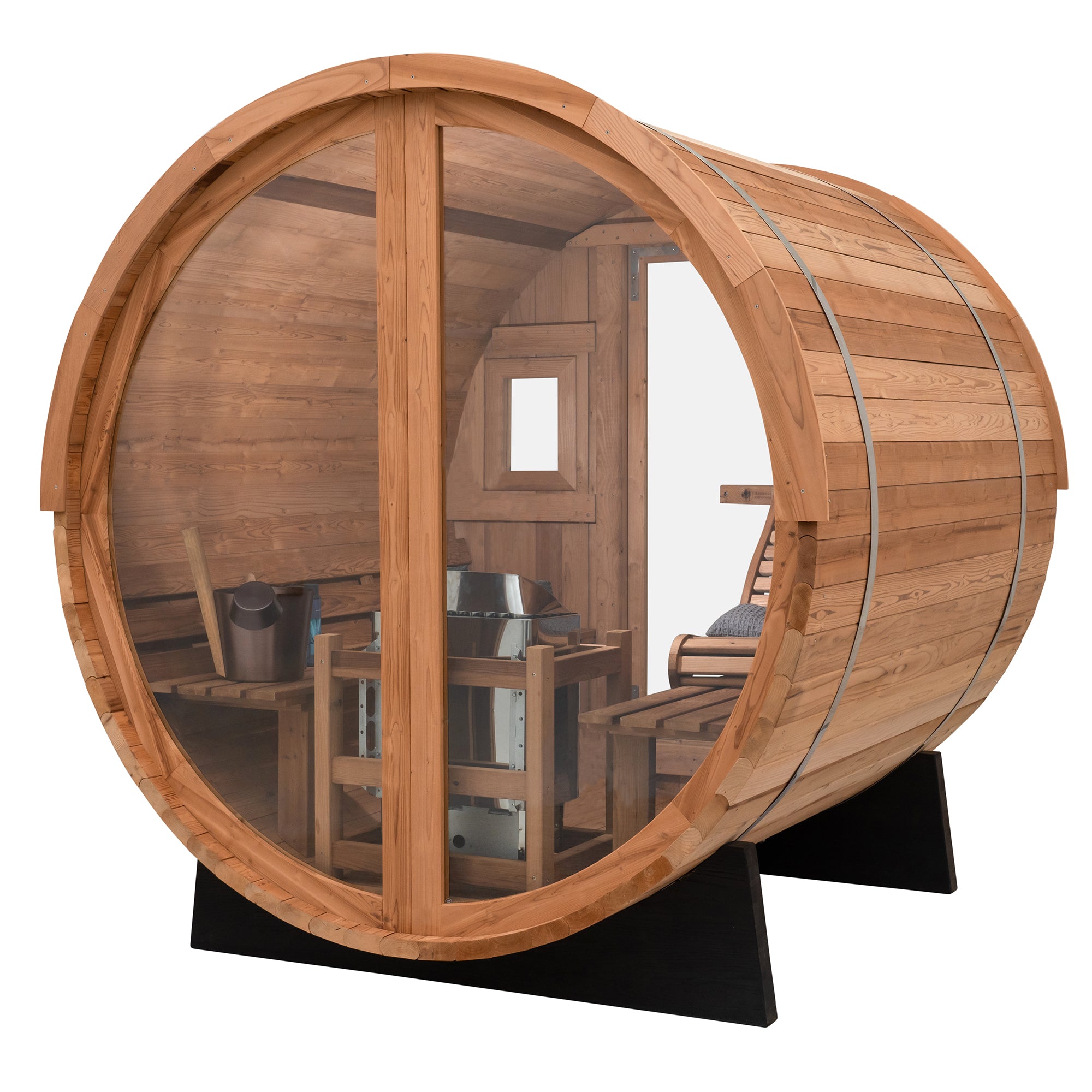 Vista 6 Person Outdoor Sauna | Redwood Outdoors