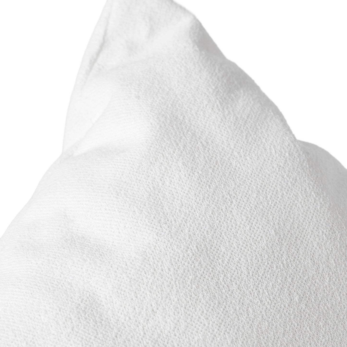 White sauna pillow close up view