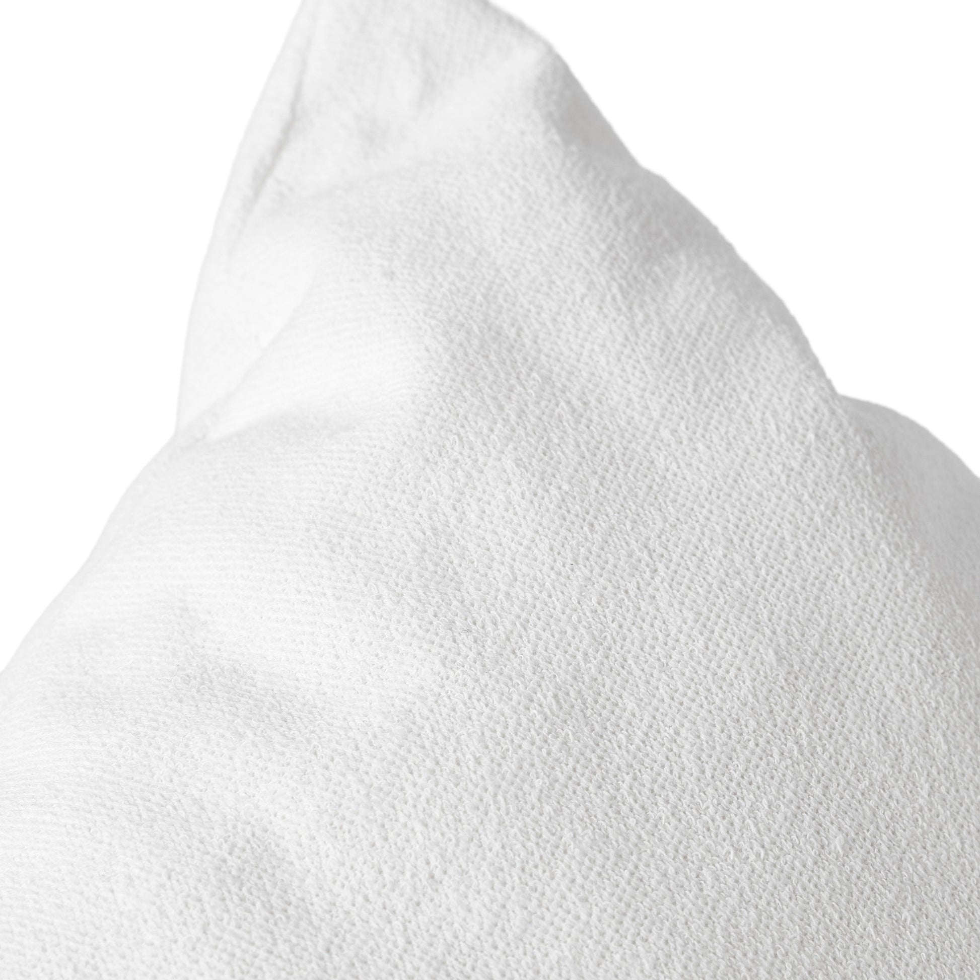 White sauna pillow close up view