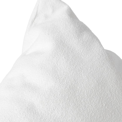 White sauna pillow close up view