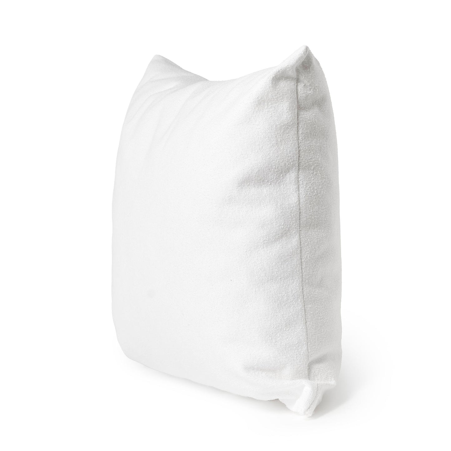 White sauna pillow side view