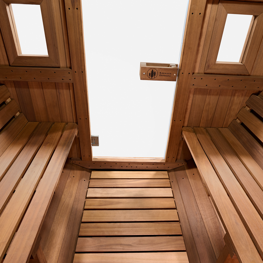 Flat Floor - Barrel Sauna - 6 Person - Eucalyptus - Discontinued