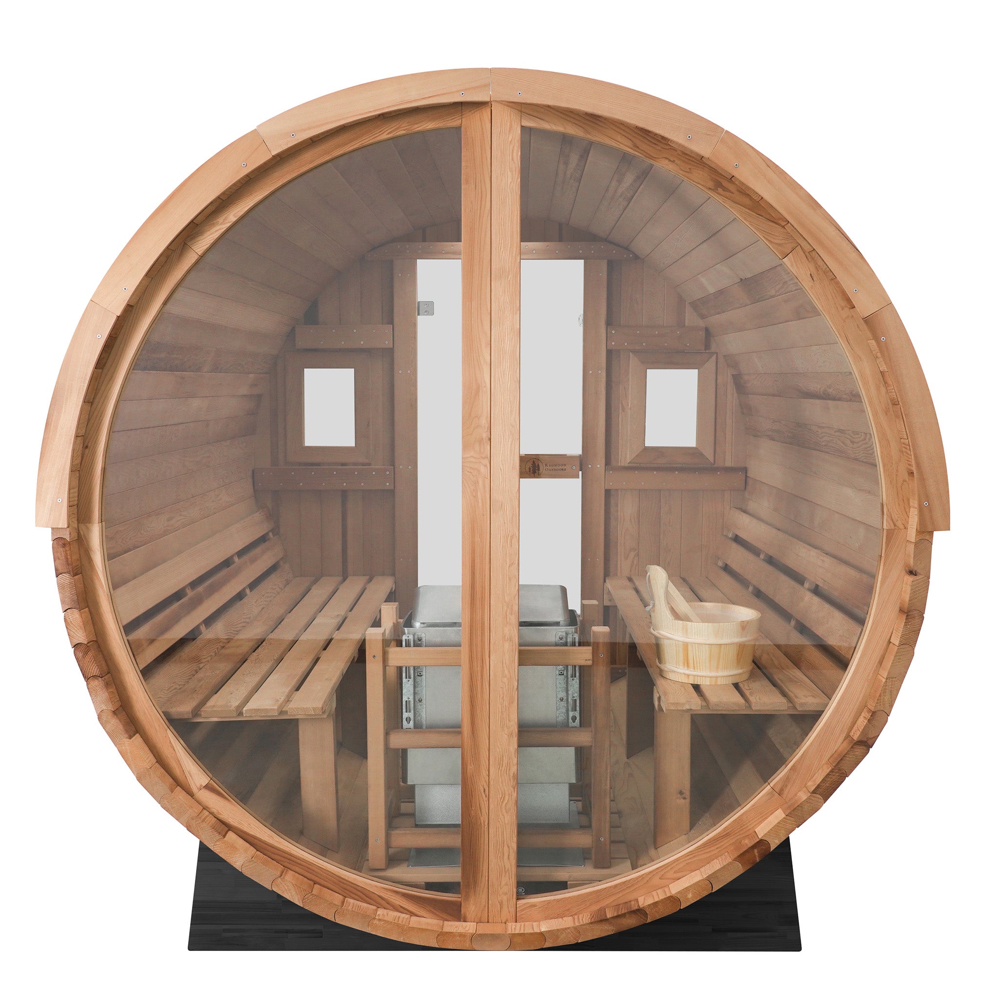Redwood Outdoors Vista Sauna x Alaskan Cold Plunge