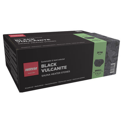 Harvia Black Vulcanite Heater Stones - 2-4", 44lb