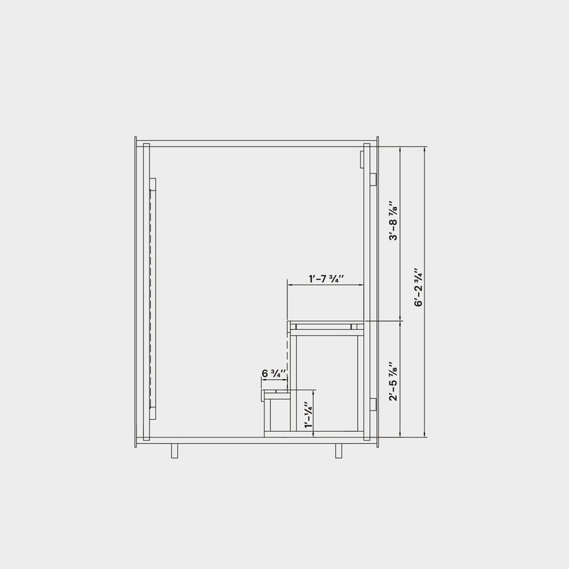 Duo Outdoor Sauna - 2 Person