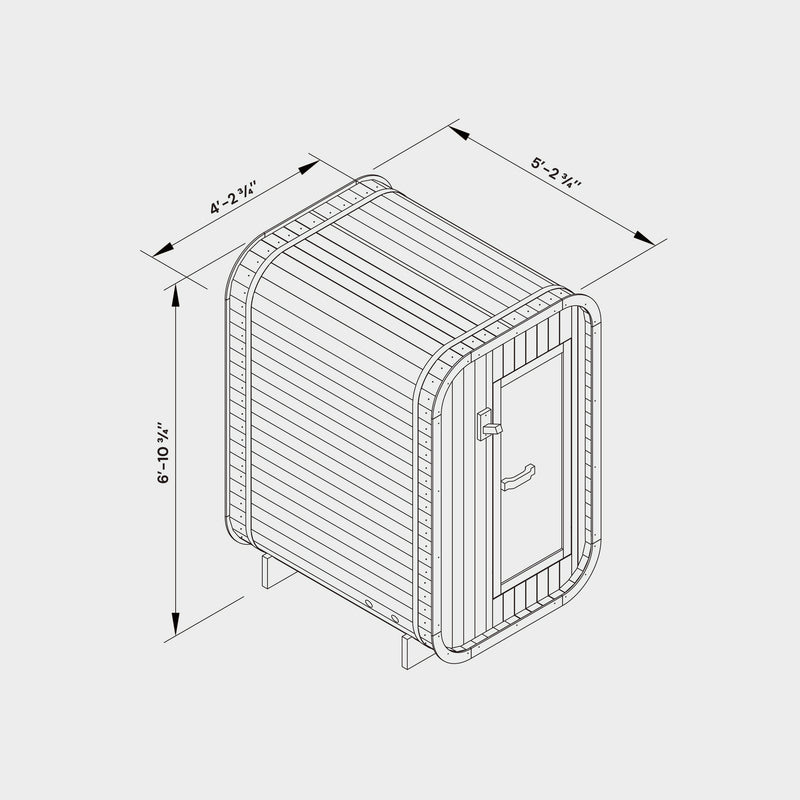 Duo Outdoor Sauna - 2 Person