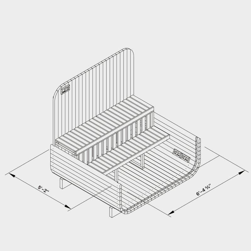 Summit Outdoor Sauna - 6 Person