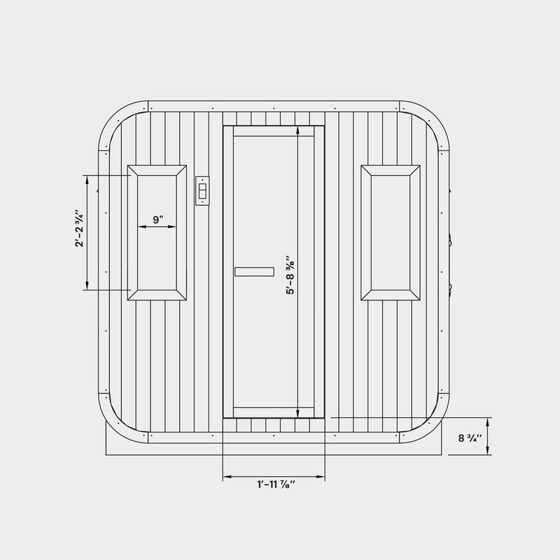 Summit Outdoor Sauna - 6 Person