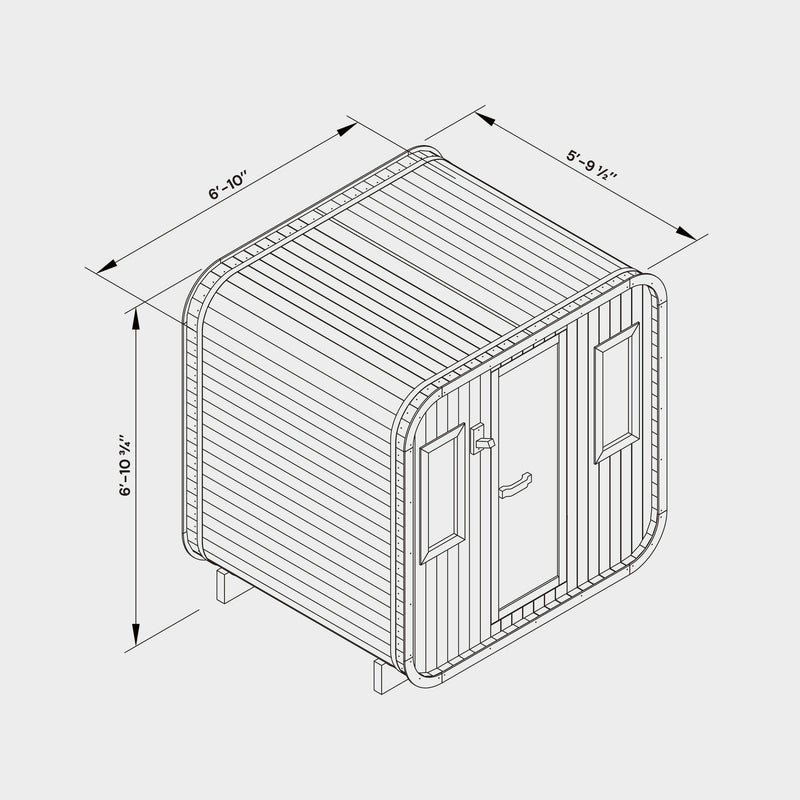 Summit Outdoor Sauna - 6 Person