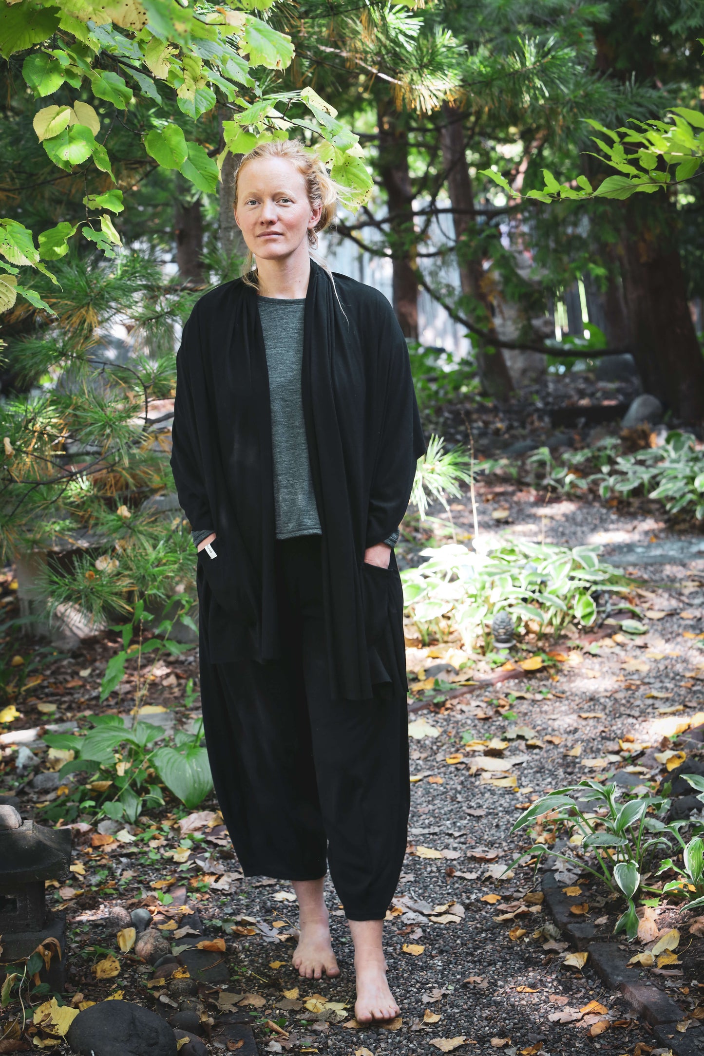 Black Merino Wool Lounge Pants